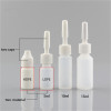 Sanle 10ml PE cylinder round glue bottle with long needle tip cap
