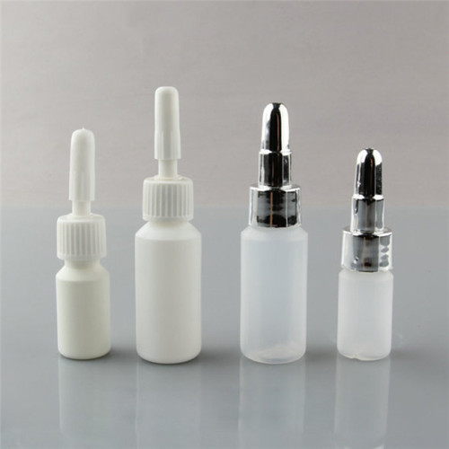 Sanle 10ml PE cylinder round glue bottle with long needle tip cap