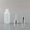 Sanle 10ml PE cylinder round glue bottle with long needle tip cap