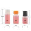 Sanle 5ml LDPE cylinder round mini sample bottle with screw cap