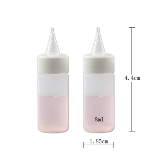 Sanle 8ml LDPE  wide mouth round squeeze bottle with dropper cap