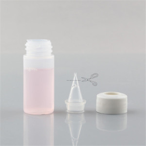 Sanle 8ml LDPE  wide mouth round squeeze bottle with dropper cap