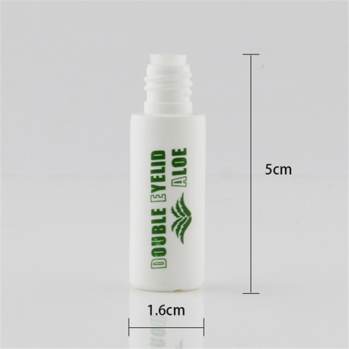 Sanle 5ml HDPE cylinder eyelash bottle with with brush plugs