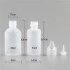 Sanle 30ml PE cosmo oem dropper bottles squeeze bottle with dropper cap