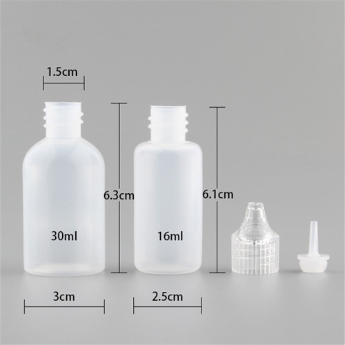 Sanle 30ml PE cosmo oem dropper bottles squeeze bottle with dropper cap