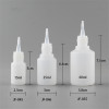 Sanle 30ml PE cylinder 1 oz dropper bottle with long tip cap