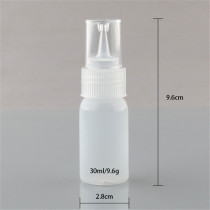 Sanle 30ml PE cylinder round squeeze glue bottle with dropper tips