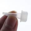 Sanle 60ml PE cylinder round plastic squeeze bottle with dropper cap