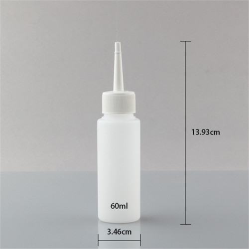 Sanle 70ml PE cosmo round engine oil bottle with long needle tip