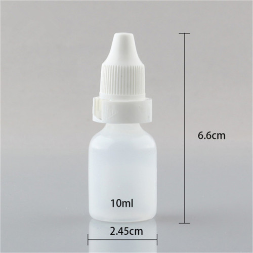 Sanle 10ml PE cosmo round needle dropper bottle with dropper cap