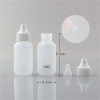 Sanle dropper bottle suppliers 30ml PE boston round foundation cosmetic bottle with dropper cap