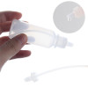 Sanle 35ml PE boston round clear squeeze bottles with dropper cap