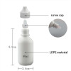 Sanle 80ml PE cosmo round lotion squeeze bottles with dropper cap