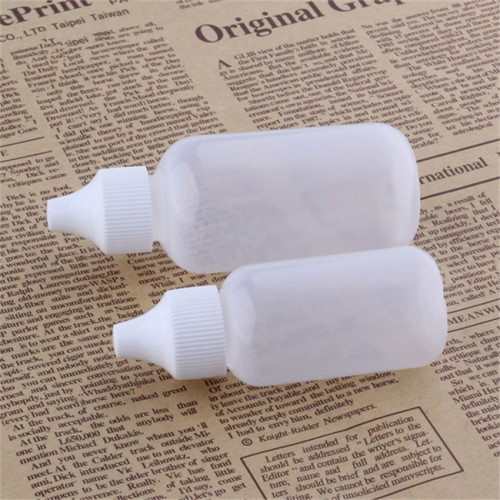 Sanle dropper bottle manufacturers 60ml PE boston round small plastic bottles with dropper cap