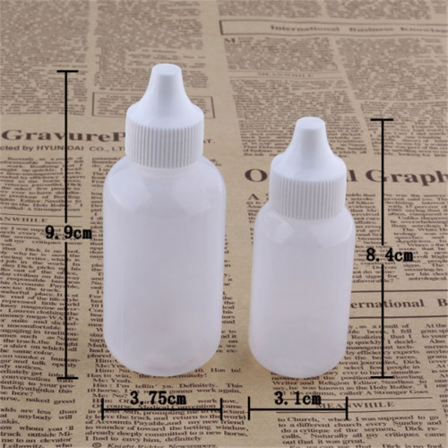 Sanle dropper bottle manufacturers 60ml PE boston round small plastic bottles with dropper cap