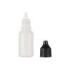 Sanle 20ml PE boston round travel size plastic bottles with cap