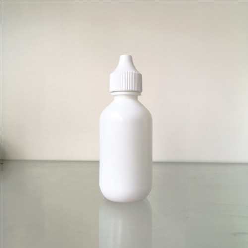 Sanle 80ml PE cosmo round lotion squeeze bottles with dropper cap