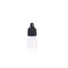 Sanle 3ml PE boston round mini eye drop bottle with dropper cap