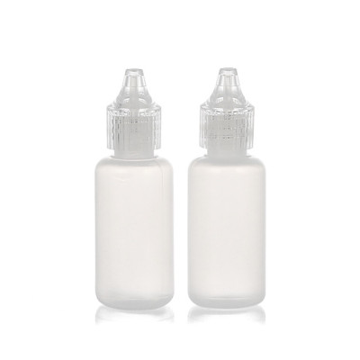 Sanle 16ml PE cosmo round empty squeeze bottle bottle with dropper cap