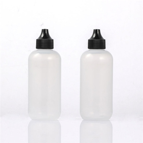 Sanle dropper bottle manufacturers 120ml LDPE boston round plastic dropper bottle with dropper tip cap