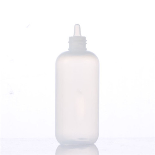 Sanle dropper bottle manufacturers 120ml LDPE boston round plastic dropper bottle with dropper tip cap