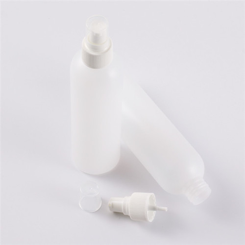 Sanle 240ml cosmo round HDPE bottle with screw twist cap