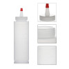 Sanle 120ml LDPE Wide Mouth Cylinder Plastic sauce squeeze bottles With Red Tip Dropper