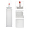 Sanle 120ml LDPE Wide Mouth Cylinder Plastic sauce squeeze bottle with nozzle Red Tip Dropper