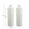 Sanle 500ml HDPE Cylinder Round Plastic Bottle with screw cap