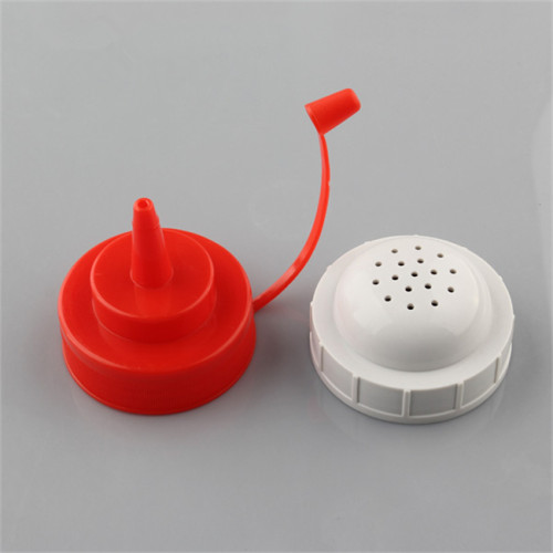 Sanle 500ml LDPE wide mouth cylinder plastic squeeze bottle with nozzle ketchup dispensing cap