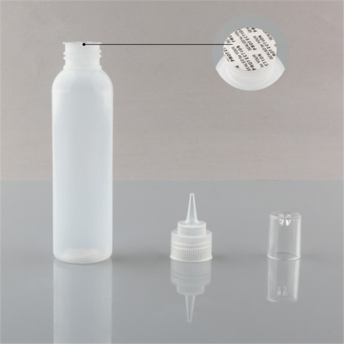 Sanle 120ml LDPE Cosmo Round Plastic Paint Squeeze Bottle with nozzle ps dropper tip cap