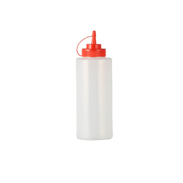 1 oz Natural LDPE Cylinder Squeeze Bottles w/ Flip Top Dispensing Caps