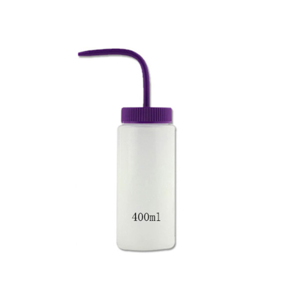 Sanle 500ml LDPE wide mouth cylinder plastic wash bottle for lab with bend mouth cap