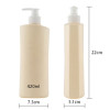 500ml HDPE square plastic bottle with lotion pump