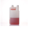 1250ml PE twice nech plastic bottle with screw-up caps
