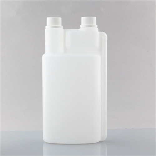 1250ml PE twice nech plastic bottle with screw-up caps