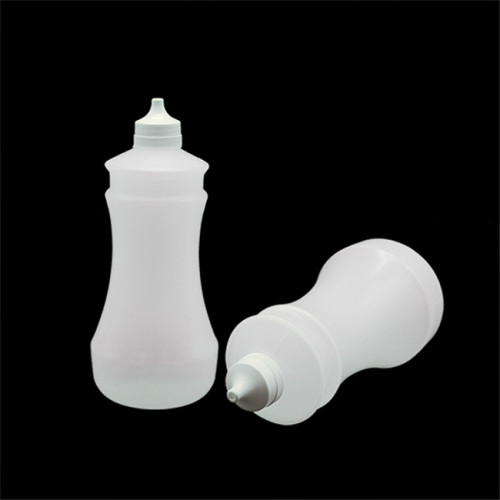 Sanle 375ml vinegar dispensing LDPE squeeze bottle with dropper tip cap