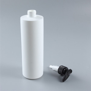 Sanle 500ml HDPE cylinder round plastic pump bottle with sprayers