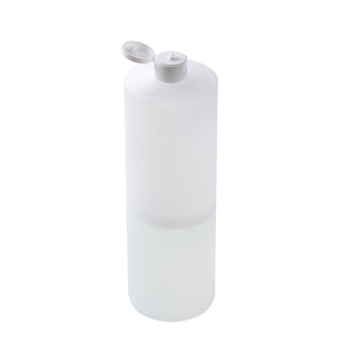 Sanle 1000ml cylinder round HDPE bottle with pump sprayers