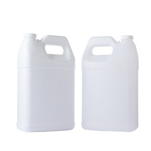 one gallon white F-style hdpe plastic bottle/jugs