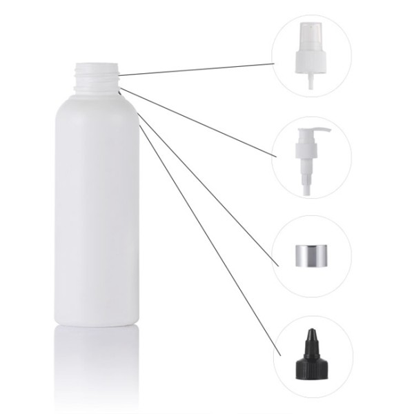 Sanle 150ml Cosmo Round Plastic HDPE Bottle with Mist Sprayer