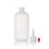 Sanle 120ml LDPE Boston Round Plastic Squeeze Bottle with Measurement Scale