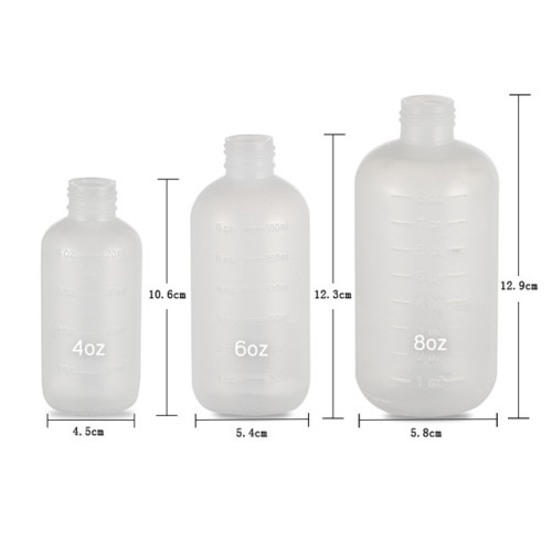 Sanle 240ml LDPE Boston Round Plastic Squeeze Bottle with York Spout Cap