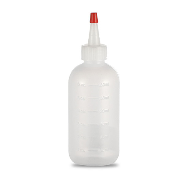 Sanle 240ml LDPE Boston Round Plastic Squeeze Bottle with York Spout Cap