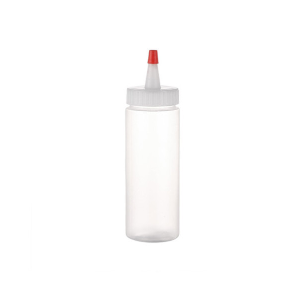 Sanle 120ml LDPE Sauce Squeeze Bottle with Nozzle Red Tip Cap