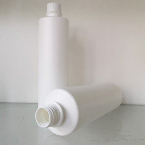 Sanle 500ml HDPE Cylinder Round Plastic Bottle with screw cap