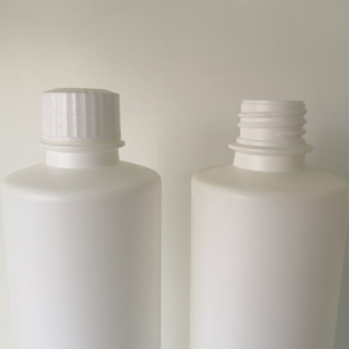 Sanle 500ml HDPE Cylinder Round Plastic Bottle with screw cap