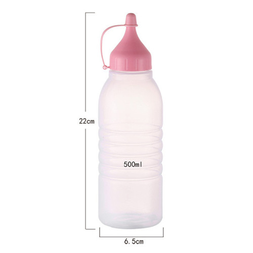 Sanle 500ml LDPE Sauce Squeeze Bottle with ketchup line cap