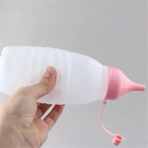 Sanle 350ml LDPE Plastic Sauce Squeeze Bottles with ketchup line cap