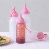 Sanle 250ml LDPE Plastic Squezze Bottle for Sauces with ketchup line cap